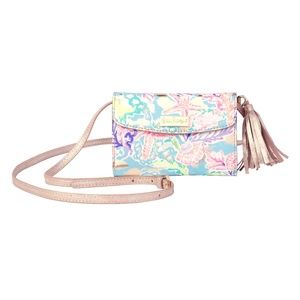 Lilly Pulitzer Blue Ibiza Crossbody Bag NEW